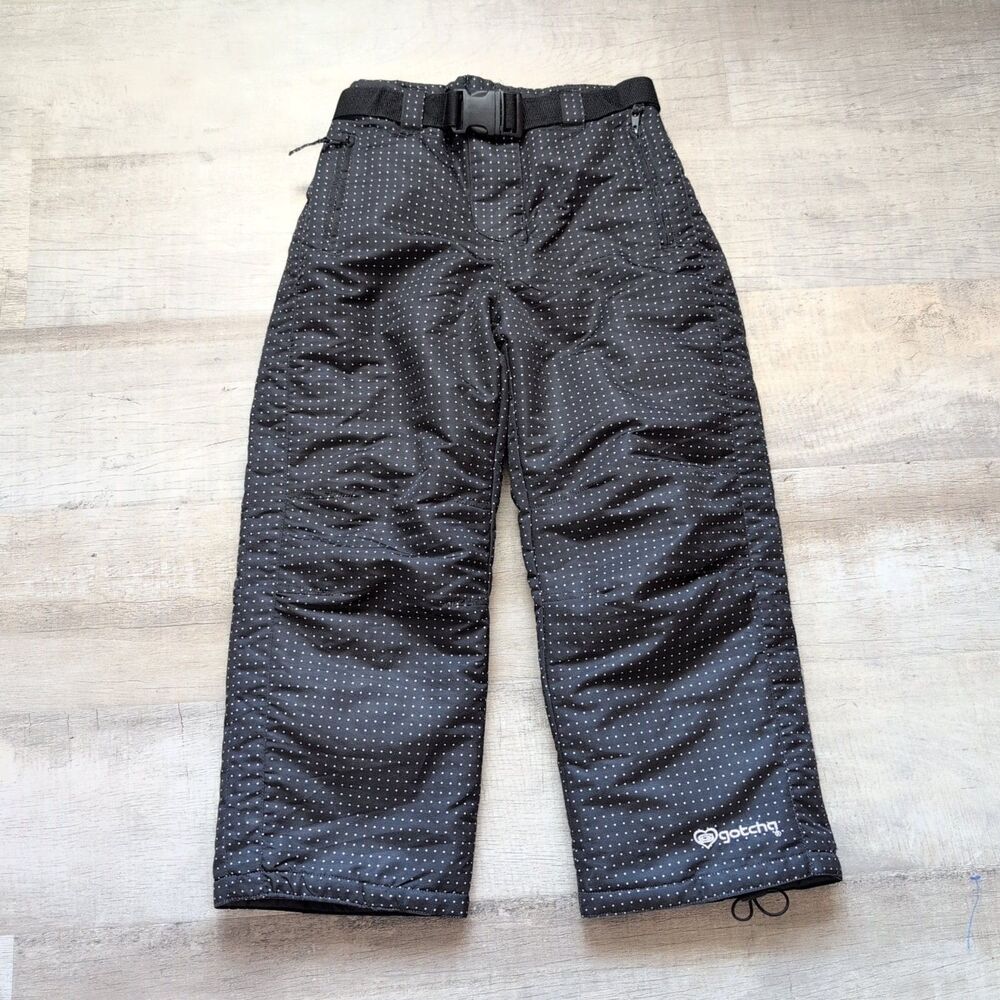 GOTCHA  Pants Kids 12 Snowboarding Outdoors Skii Winter Activewear Pocka Dots